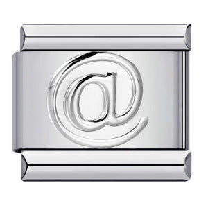 New Digital Symbol Series Italian Module Bracelet Stainless Steel Stamping DIY Elastic Bracelet Accessories Wholesale