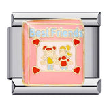 Italian Charm Bracelet Titanium Steel Gold Plated DIY Welded Friendship Series Italian Charm Bracelet Titanium Steel Gold Plated DIY Welded Friendship Series