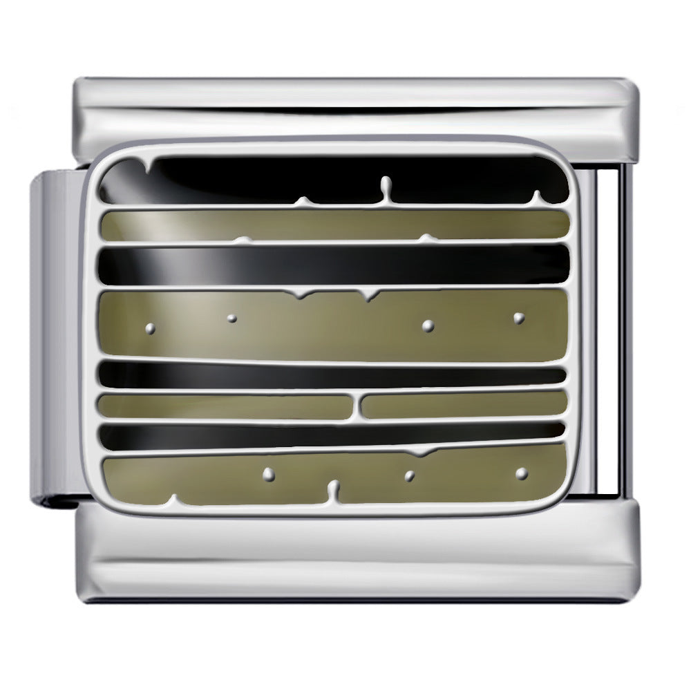 New Nail Art Series Titanium Steel Strap Chain Gold Plated Welding Drip Oil DIY Italian Module Bracelet Accessories Jewelry New Nail Art Series Titanium Steel Strap Chain Gold Plated Welding Drip Oil DIY Italian Module Bracelet Accessories Jewelry