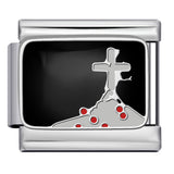 New DIY Italian Module Bracelet Titanium Steel Drip Oil Welding Pattern Strap Chain Fashion Splicing Strap Chain New DIY Italian Module Bracelet Titanium Steel Drip Oil Welding Pattern Strap Chain Fashion Splicing Strap Chain