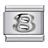 New titanium steel concave convex Arabic numerals DIY Italian module bracelet Italian Module New titanium steel concave convex Arabic numerals DIY Italian module bracelet Italian Module