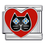 New Love Pentagram Italian Module Bracelet Titanium Steel Welding Drip Oil DIY Bracelet Little Fairy Gift New Love Pentagram Italian Module Bracelet Titanium Steel Welding Drip Oil DIY Bracelet Little Fairy Gift