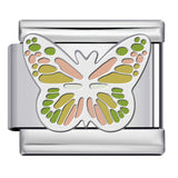 New Butterfly Series DIY Italian Module Bracelet Titanium Steel Welded Drip Oil Strap Chain Fashion Splicing Bracelet New Butterfly Series DIY Italian Module Bracelet Titanium Steel Welded Drip Oil Strap Chain Fashion Splicing Bracelet