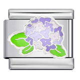 Italian Module Bracelet Purple Dreamy Element Stainless Steel Gold-plated Drip Welding DIY Elastic Splicing Bracelet Italian Module Bracelet Purple Dreamy Element Stainless Steel Gold-plated Drip Welding DIY Elastic Splicing Bracelet