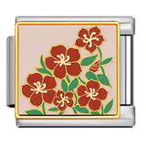 Square Flower Italian Module Bracelet Titanium Steel Welding Drip Oil Pattern DIY Strap Chain Accessories Wholesale Square Flower Italian Module Bracelet Titanium Steel Welding Drip Oil Pattern DIY Strap Chain Accessories Wholesale