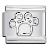 New Titanium Steel Color Dripping Oil Cat Claw Series Italian Module Bracelet DIY Elastic Splicing Bracelet New Titanium Steel Color Dripping Oil Cat Claw Series Italian Module Bracelet DIY Elastic Splicing Bracelet