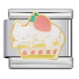 Stainless Steel Welding Drip Oil Animal Pattern DIY Italian Module Bracelet Free Splicing Elastic Accessories Wholesale Stainless Steel Welding Drip Oil Animal Pattern DIY Italian Module Bracelet Free Splicing Elastic Accessories Wholesale