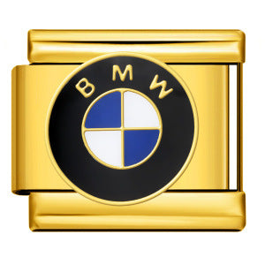 Italian Module Bracelet Automotive Logo Series Titanium Steel Welding Drip Oil DIY Elastic Splicing Table Italian Module Bracelet Automotive Logo Series Titanium Steel Welding Drip Oil DIY Elastic Splicing Table