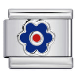 Color Drip Oil Petal Stamping Series DIY Italian Module Bracelet Titanium Steel Gold Plated Elastic Splicing Bracelet Color Drip Oil Petal Stamping Series DIY Italian Module Bracelet Titanium Steel Gold Plated Elastic Splicing Bracelet