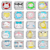 Titanium Steel Welding Drip Oil DIY Italian Module Bracelet Cute Cartoon Pattern Best Friend Girl Birthday Gift Titanium Steel Welding Drip Oil DIY Italian Module Bracelet Cute Cartoon Pattern Best Friend Girl Birthday Gift