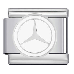 Italian Module Bracelet Automotive Logo Series Titanium Steel Welding Drip Oil DIY Elastic Splicing Table Italian Module Bracelet Automotive Logo Series Titanium Steel Welding Drip Oil DIY Elastic Splicing Table