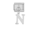 Silver Simplified Letter Italian Module Bracelet Titanium Steel Handmade DIY Hook Elastic Splicing Bracelet Accessories Silver Simplified Letter Italian Module Bracelet Titanium Steel Handmade DIY Hook Elastic Splicing Bracelet Accessories