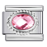 Colorful Zircon Italian Module Bracelet Titanium Steel Welding DIY Elastic Splicing Assembly Bracelet Accessories Wholesale Colorful Zircon Italian Module Bracelet Titanium Steel Welding DIY Elastic Splicing Assembly Bracelet Accessories Wholesale