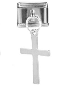 Cross Pendant Hook Style Italian Module Bracelet DIY Elastic Splicing Titanium Steel Strap Chain Accessories Cross Pendant Hook Style Italian Module Bracelet DIY Elastic Splicing Titanium Steel Strap Chain Accessories