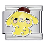 Cute Cartoon Character Series Titanium Steel Welding Drip Oil DIY Bracelet Italian Module Bracelet Accessories Wholesale Cute Cartoon Character Series Titanium Steel Welding Drip Oil DIY Bracelet Italian Module Bracelet Accessories Wholesale