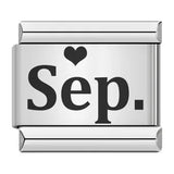 Simplified December English Simplified Pattern Italian Module Bracelet Titanium Steel Laser Carving DIY Bracelet Simplified December English Simplified Pattern Italian Module Bracelet Titanium Steel Laser Carving DIY Bracelet