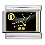 New Image Printing 12 Constellation Italian Module Bracelet Titanium Steel Welding DIY Elastic Personalized Bracelet New Image Printing 12 Constellation Italian Module Bracelet Titanium Steel Welding DIY Elastic Personalized Bracelet