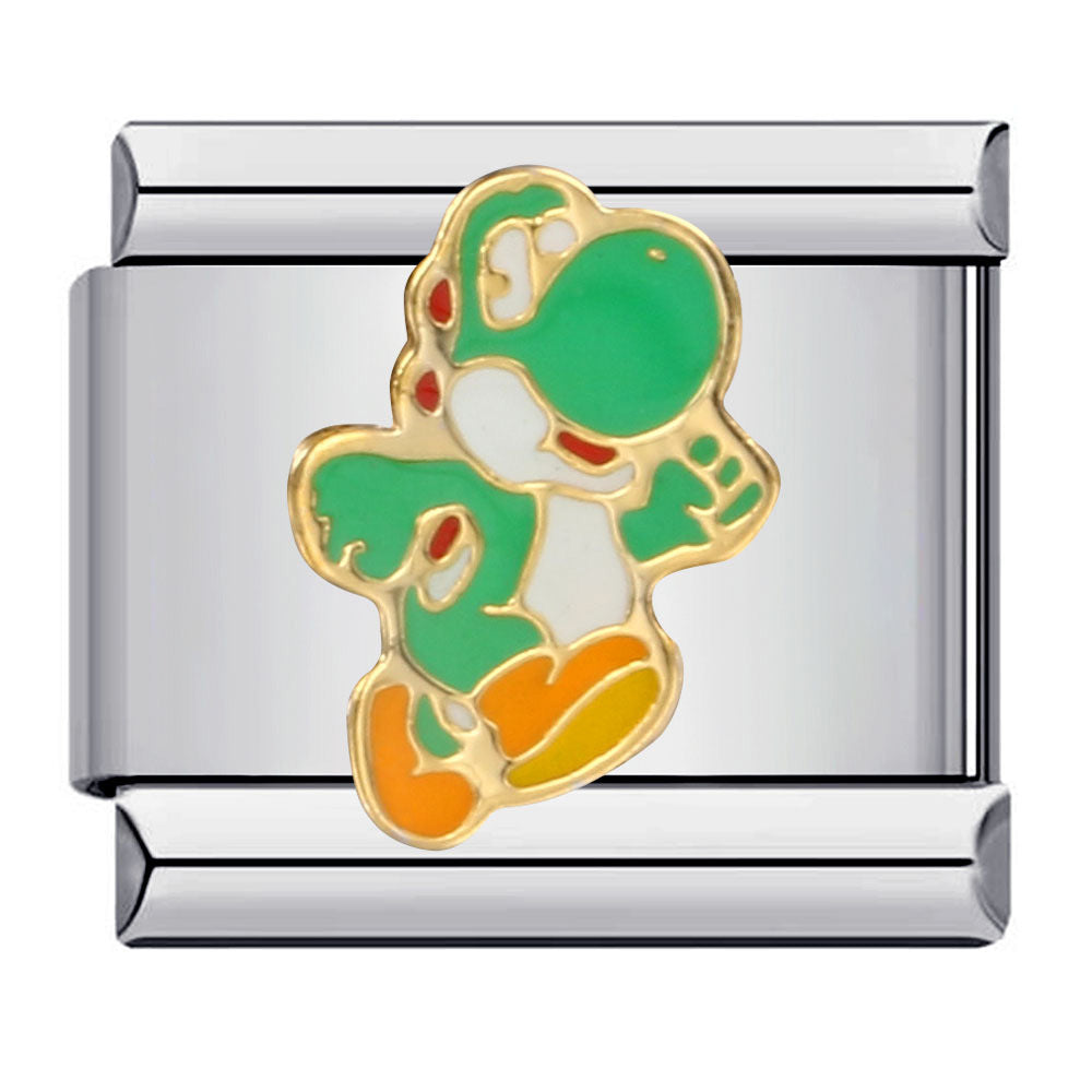 Classic Cartoon Character Italian Module Bracelet Titanium Steel Gold Plated Drip Oil DIY Welding Pattern Bracelet Classic Cartoon Character Italian Module Bracelet Titanium Steel Gold Plated Drip Oil DIY Welding Pattern Bracelet