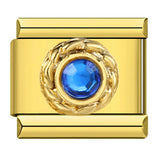 Gold Bottom Star Moon Blue Italian Module Bracelet DIY Jewelry Creative Accessories Detachable Titanium Steel Strap Chain Gold Bottom Star Moon Blue Italian Module Bracelet DIY Jewelry Creative Accessories Detachable Titanium Steel Strap Chain