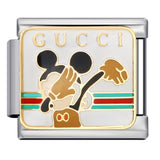 European and American Cross Border Cartoon Character Italian Module Bracelet Titanium Steel Welding Drip Oil Pattern DIY Splicing Bracelet European and American Cross Border Cartoon Character Italian Module Bracelet Titanium Steel Welding Drip Oil Pattern DIY Splicing Bracelet