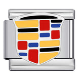 Italian Module Bracelet Automotive Logo Series Titanium Steel Welding Drip Oil DIY Elastic Splicing Table Italian Module Bracelet Automotive Logo Series Titanium Steel Welding Drip Oil DIY Elastic Splicing Table