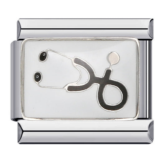 Hot Sale Personalized Titanium Steel Gold-plated Drip Oil Bracelet, DIY Italian Modular Bracelet, Little Girl's Gift.