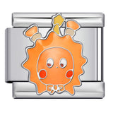 Cartoon Character Italian Module Bracelet Stainless Steel Welding Pattern DIY Elastic Splicing Versatile Bracelet Cartoon Character Italian Module Bracelet Stainless Steel Welding Pattern DIY Elastic Splicing Versatile Bracelet