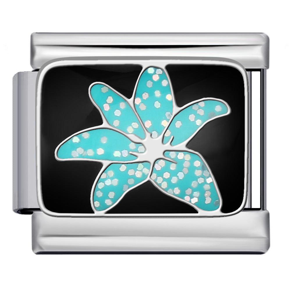 New Middle Ancient Style Series Italian Module Bracelet Titanium Steel Gold Plated Drip Oil Welding DIY Elastic Strap Chain New Middle Ancient Style Series Italian Module Bracelet Titanium Steel Gold Plated Drip Oil Welding DIY Elastic Strap Chain