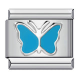 Titanium Steel Love Butterfly Stamping Pattern Color Drip Oil DIY Italian Module Bracelet Italian Charm Reference Knowledge 70/1000 T Titanium Steel Love Butterfly Stamping Pattern Color Drip Oil DIY Italian Module Bracelet Italian Charm Reference Knowledge 70/1000 T