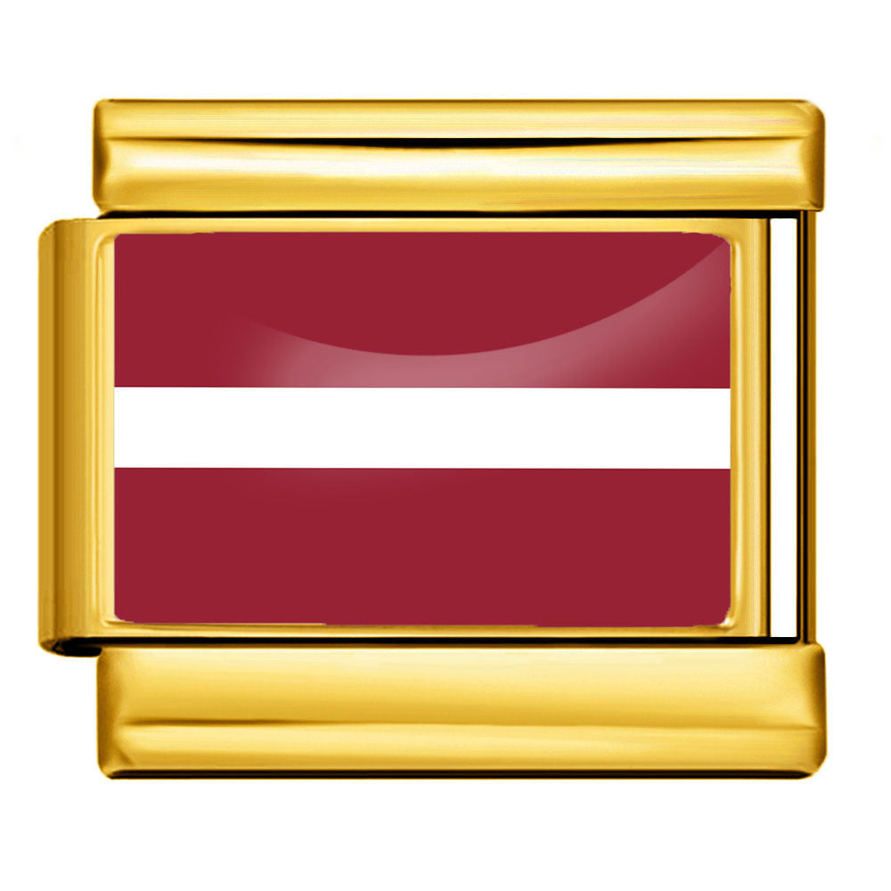 Gold Base World Flag Photo Resin Italian Charm Bracelet DIY Stainless Steel Stretch Watch Band Wristband Gold Base World Flag Photo Resin Italian Charm Bracelet DIY Stainless Steel Stretch Watch Band Wristband