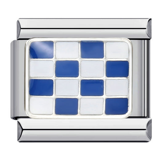 Fashion Color Checkerboard Series Italian Module Bracelet Titanium Steel Welding Drip Oil DIY Free Splicing Bracelet