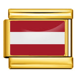 Gold Base World Flag Photo Resin Italian Charm Bracelet DIY Stainless Steel Stretch Watch Band Wristband Gold Base World Flag Photo Resin Italian Charm Bracelet DIY Stainless Steel Stretch Watch Band Wristband