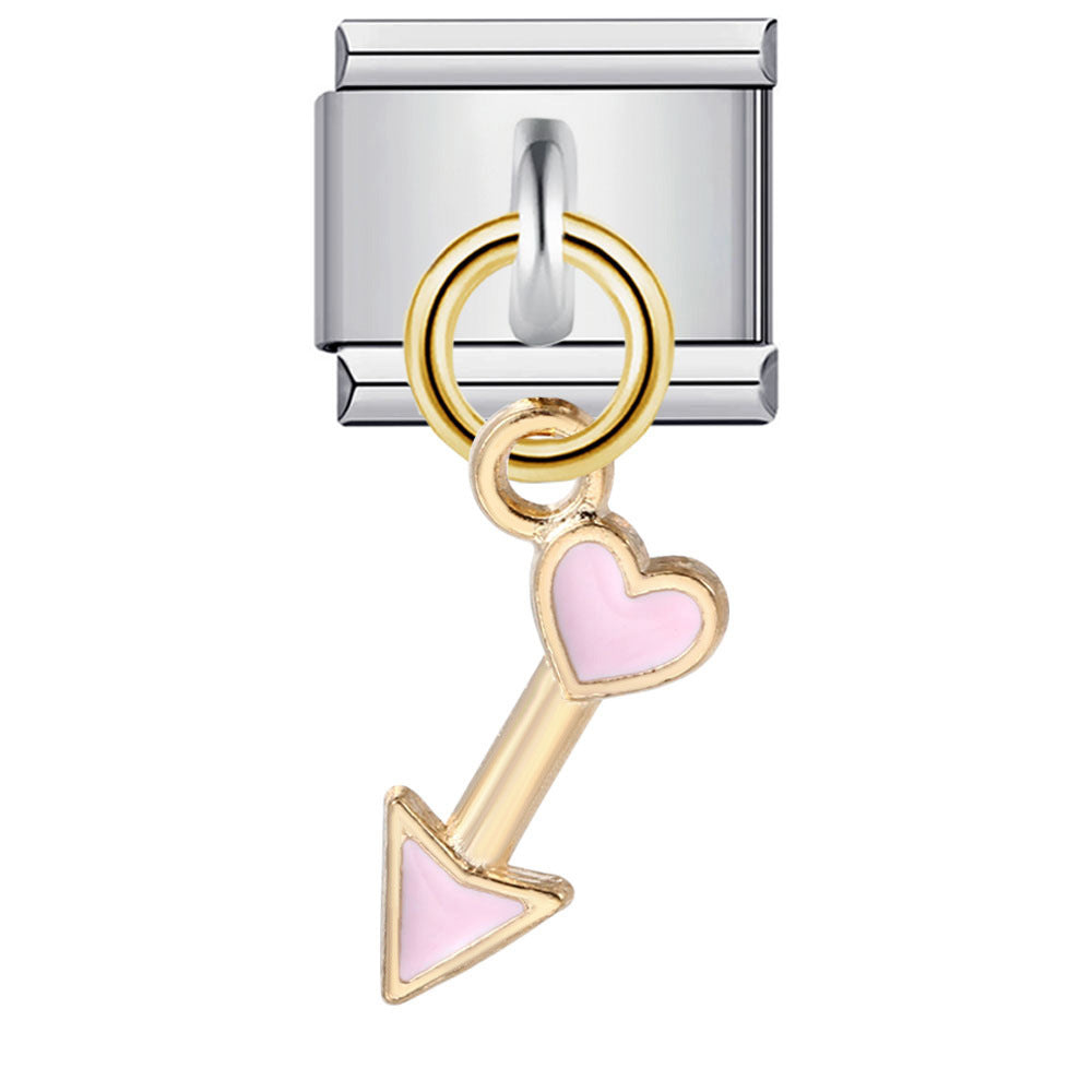 Italian Charm Module Bracelet Single Hook Pendant Series Stainless Steel Elastic Splicing Strap Chain Italian Charm Module Bracelet Single Hook Pendant Series Stainless Steel Elastic Splicing Strap Chain