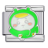 Titanium Steel Welding Drip Oil DIY Italian Module Bracelet Cute Cartoon Pattern Best Friend Girl Birthday Gift Titanium Steel Welding Drip Oil DIY Italian Module Bracelet Cute Cartoon Pattern Best Friend Girl Birthday Gift