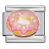 Gourmet Series Italian Module Bracelet Titanium Steel Welding Drip Oil Cartoon Pattern DIY Elastic Splicing Bracelet Gourmet Series Italian Module Bracelet Titanium Steel Welding Drip Oil Cartoon Pattern DIY Elastic Splicing Bracelet