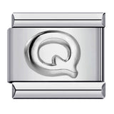 New Stainless Steel Silver Convex English Letter Italian Module Bracelet DIY Elastic Splicing Strap Chain New Stainless Steel Silver Convex English Letter Italian Module Bracelet DIY Elastic Splicing Strap Chain