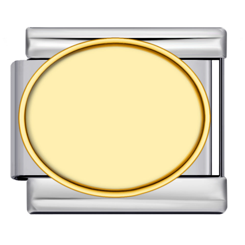 New Photo Empty Base Italian Module Bracelet Round Heart Shaped Titanium Steel DIY Free Splicing Bracelet Accessories New Photo Empty Base Italian Module Bracelet Round Heart Shaped Titanium Steel DIY Free Splicing Bracelet Accessories