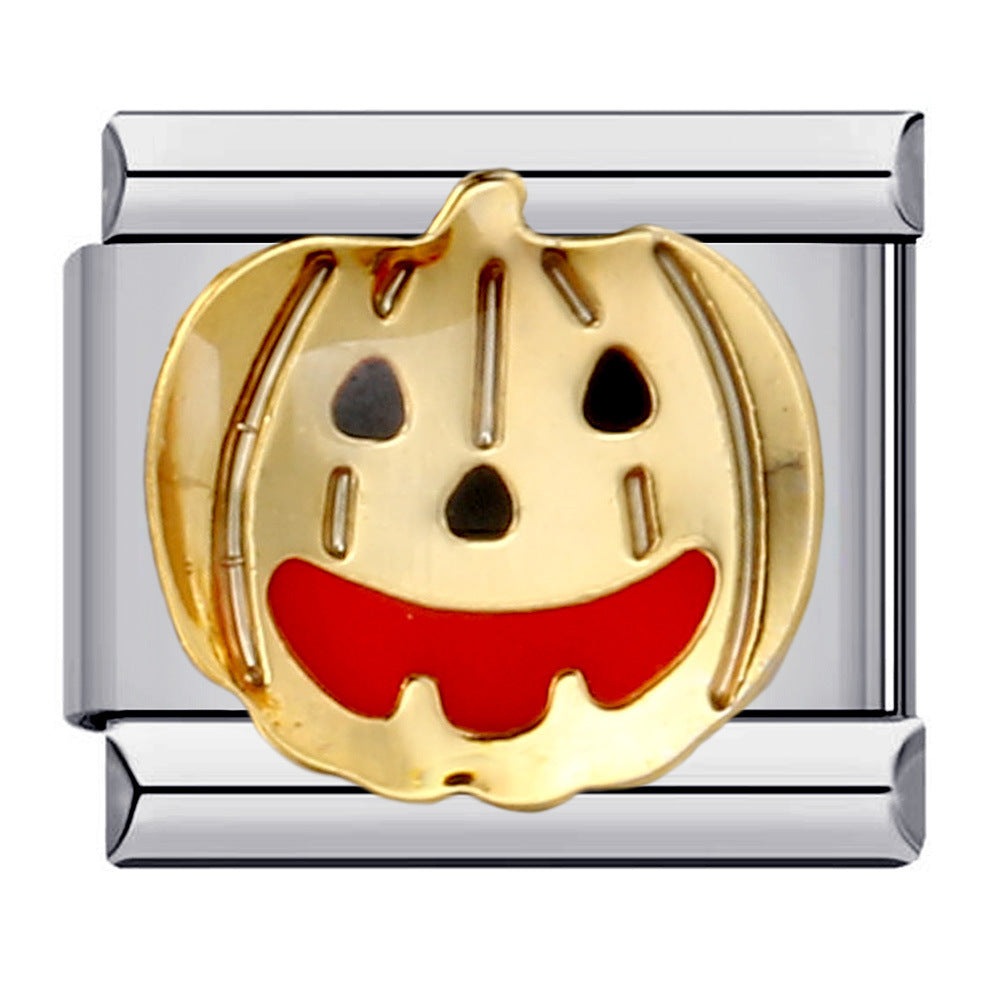 Stainless Steel Welding Drip Oil Animal DIY Italian Module Bracelet Italian Charm Bracelet Stainless Steel Welding Drip Oil Animal DIY Italian Module Bracelet Italian Charm Bracelet