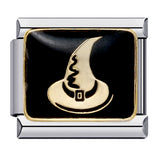 European and American Popular Halloween Module Bracelet with Titanium Steel Welding and Oil Dripping Dark Pattern Italian Modular European and American Popular Halloween Module Bracelet with Titanium Steel Welding and Oil Dripping Dark Pattern Italian Modular