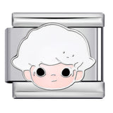 Cartoon Character Italian Module Bracelet Stainless Steel Welding Pattern DIY Elastic Splicing Versatile Bracelet Cartoon Character Italian Module Bracelet Stainless Steel Welding Pattern DIY Elastic Splicing Versatile Bracelet