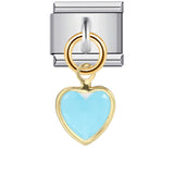 Italian Charm Bracelet with Heart Hook Stretchable Titanium Steel Link Chain Italian Charm Bracelet with Heart Hook Stretchable Titanium Steel Link Chain