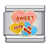 Cross Border Hot Selling Love Series Titanium Steel Welding Drip Oil Wristband Cartoon DIY Italian Module Bracelet Wholesale Cross Border Hot Selling Love Series Titanium Steel Welding Drip Oil Wristband Cartoon DIY Italian Module Bracelet Wholesale