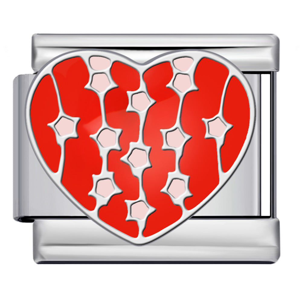 New Middle Ancient Style Series Italian Module Bracelet Titanium Steel Gold Plated Drip Oil Welding DIY Elastic Strap Chain New Middle Ancient Style Series Italian Module Bracelet Titanium Steel Gold Plated Drip Oil Welding DIY Elastic Strap Chain