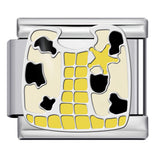 New Titanium Steel Welded Cartoon Italian Modular Bracelet Fashion DIY Stretch Bangle Splice Strap Chain New Titanium Steel Welded Cartoon Italian Modular Bracelet Fashion DIY Stretch Bangle Splice Strap Chain