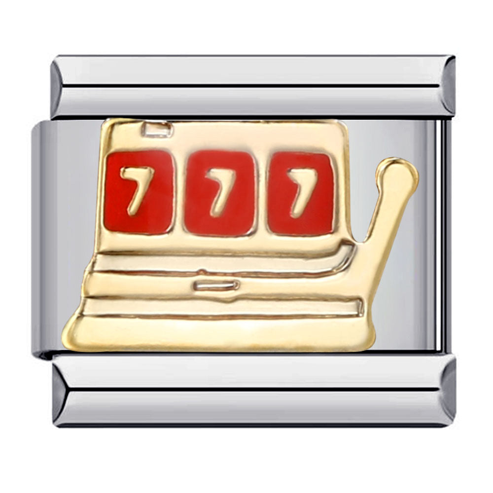 New Chess and Card Entertainment Stainless Steel Italian Module Bracelet Gold Plated Drip Oil Personalized DIY Welding Bracelet Wholesale New Chess and Card Entertainment Stainless Steel Italian Module Bracelet Gold Plated Drip Oil Personalized DIY Welding Bracelet Wholesale