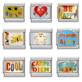 Good Mood Italian Module Bracelet DIY Welding Drip Oil Bracelet Elastic Splicing Stainless Steel Strap Chain Good Mood Italian Module Bracelet DIY Welding Drip Oil Bracelet Elastic Splicing Stainless Steel Strap Chain