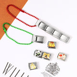 Colorful Bead Chain, Mobile Rope Splicing, Italian Module Bracelet, DIY Keychain Pendant, Stainless Steel Strap Chain Colorful Bead Chain, Mobile Rope Splicing, Italian Module Bracelet, DIY Keychain Pendant, Stainless Steel Strap Chain