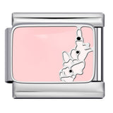 Cross Border Hot Selling Italian Module Bracelet Titanium Steel Drip Oil Welding Pattern DIY Watch Strap Chain Bracelet Wholesale Cross Border Hot Selling Italian Module Bracelet Titanium Steel Drip Oil Welding Pattern DIY Watch Strap Chain Bracelet Wholesale