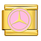 Italian Module Bracelet Automotive Logo Series Titanium Steel Welding Drip Oil DIY Elastic Splicing Table Italian Module Bracelet Automotive Logo Series Titanium Steel Welding Drip Oil DIY Elastic Splicing Table