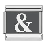 Laser Engraved 26 English Letters Italian Module Bracelet Stainless Steel Bracelet Italian Bracelet Laser Engraved 26 English Letters Italian Module Bracelet Stainless Steel Bracelet Italian Bracelet